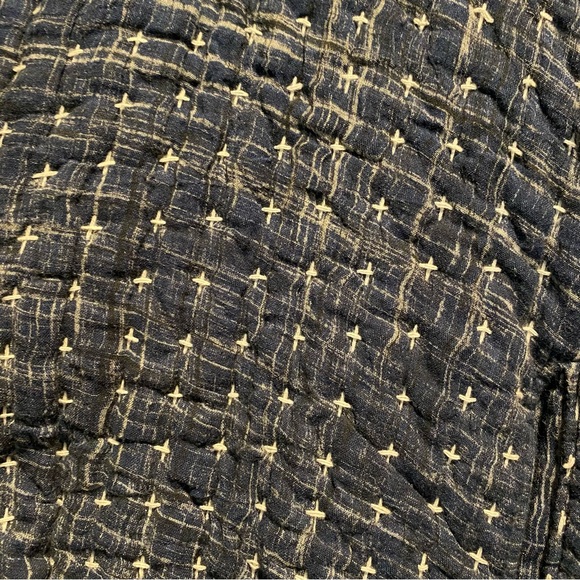 Neeru Kumar Handwoven Swing Coat - Indigo - Picture 6 of 6